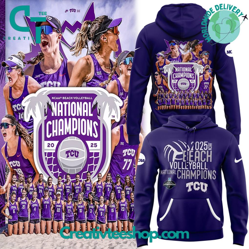 TCU Beach Volleyball 2025 National Champions Special Hoodie
