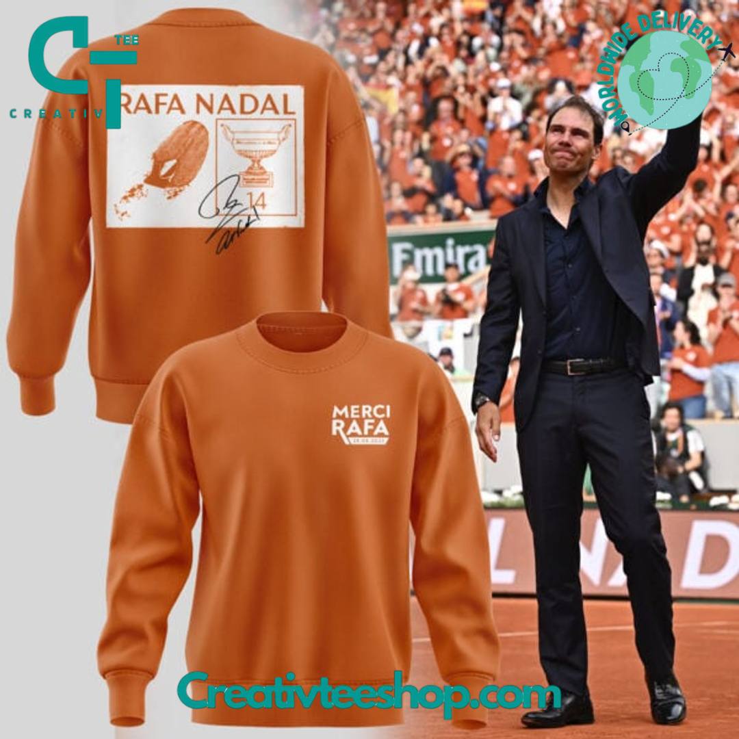 Merci Rafa Rafael Nadal Roland Garros Tribute Signature Sweatshirt