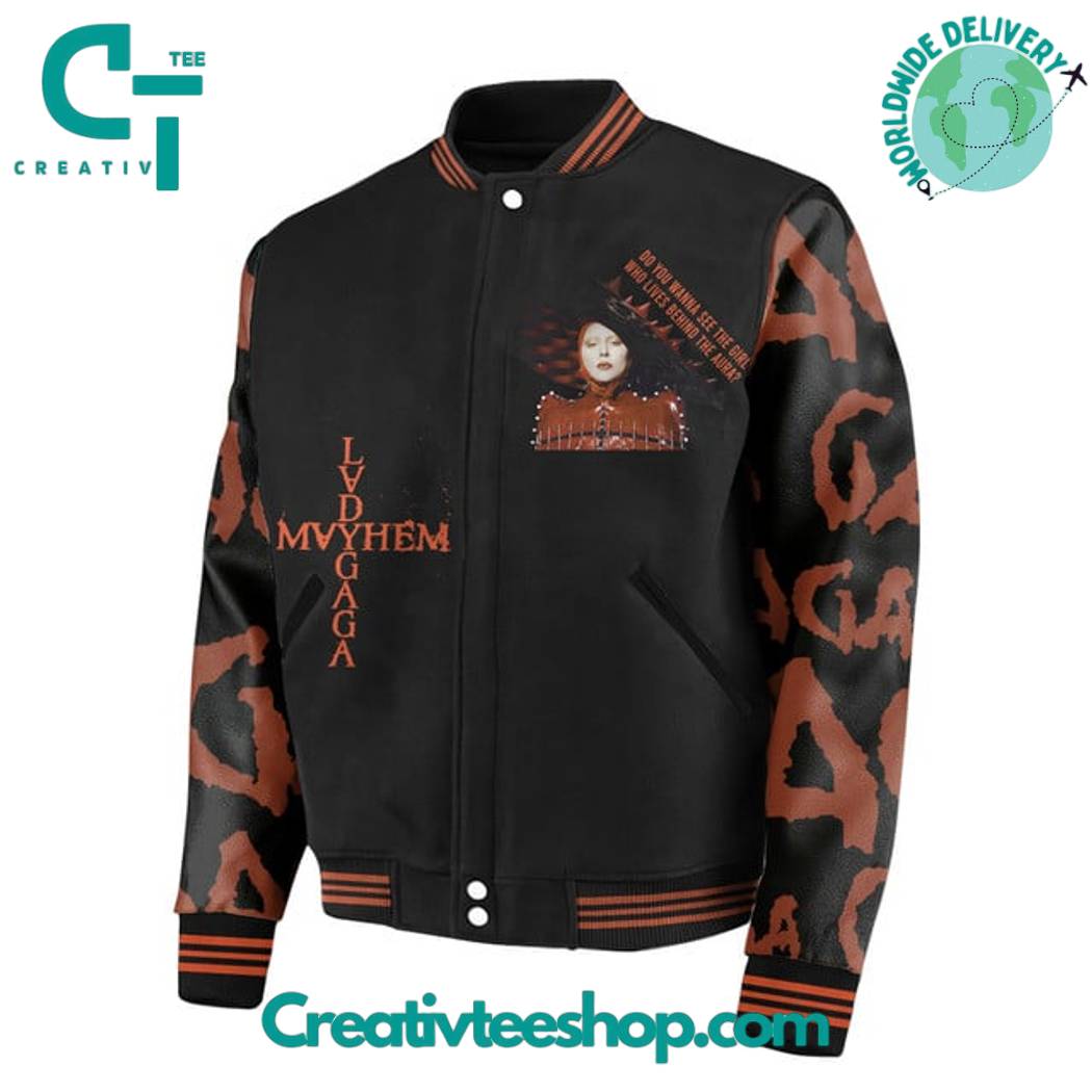 Lady Gaga The Mayhem Ball Tour 2025 Baseball Jacket