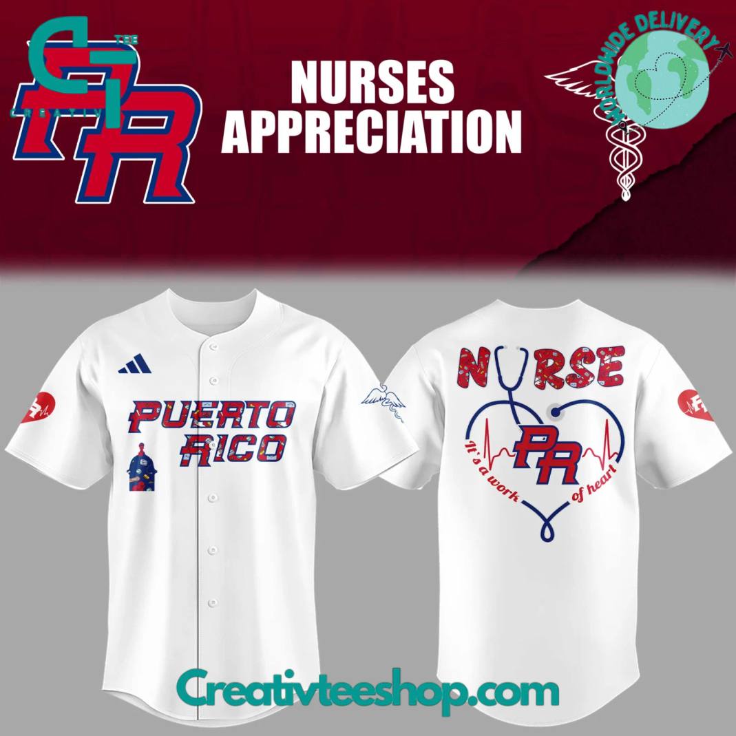 Puerto Rico Baseball Nurse Appreciation Special Baseball Jersey
