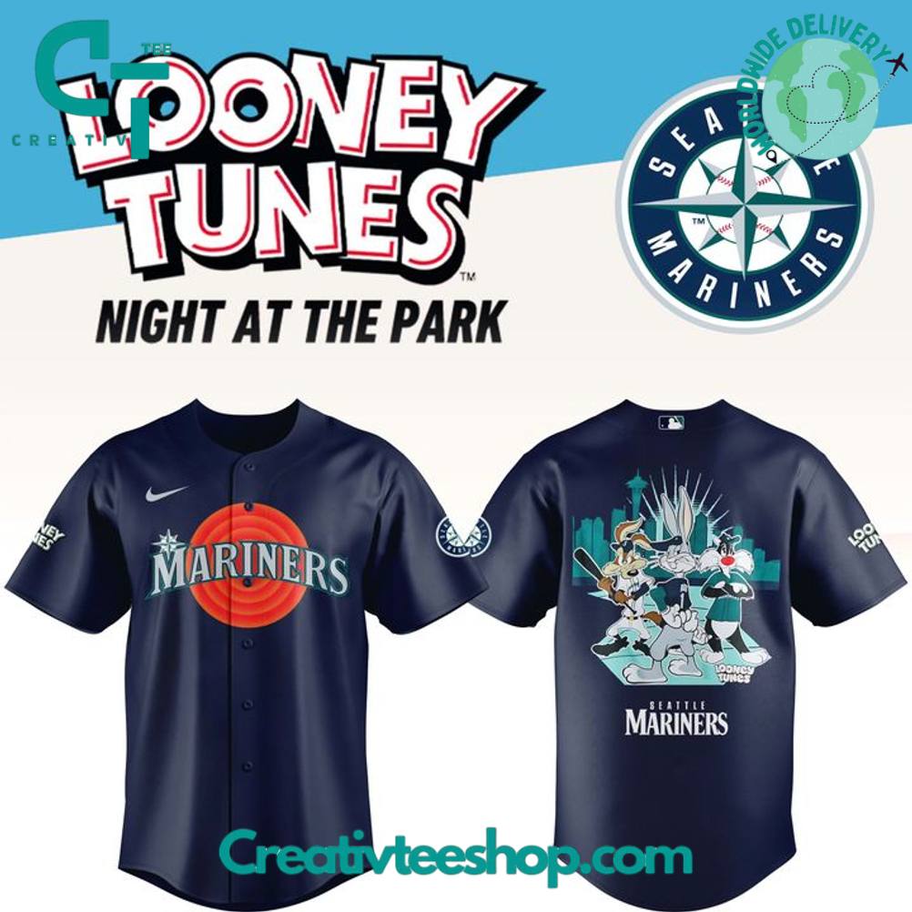 Seattle Mariners x Looney Tunes Night Special Baseball Jersey