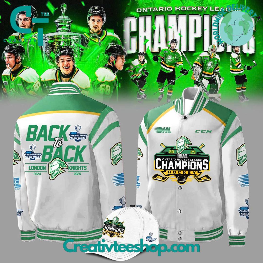 London Knights OHL “Back to Back” Champions Special Bomber Jacket
