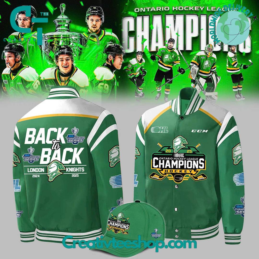 London Knights OHL “Back to Back” Champions Special Bomber Jacket