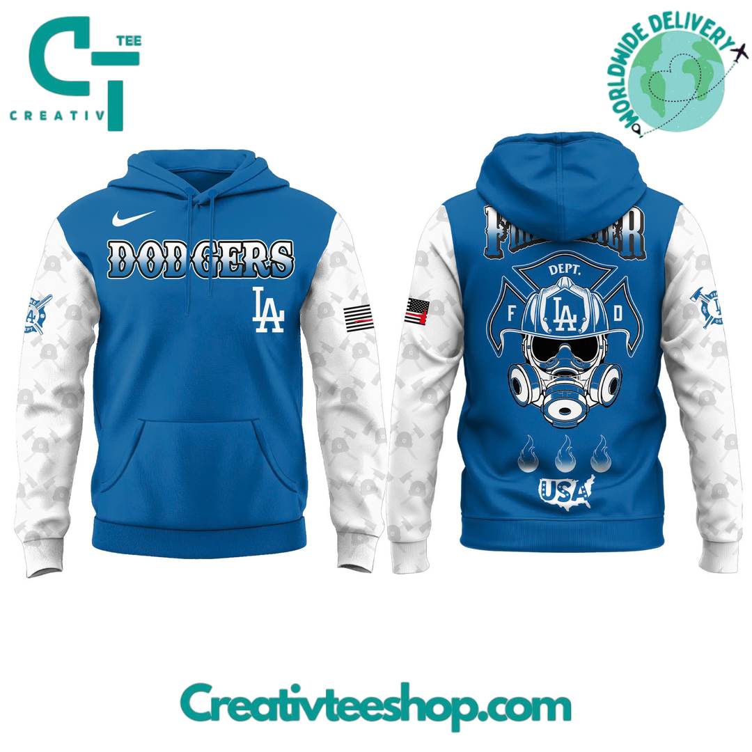 Los Angeles Dodgers Firefighter Appreciation Day Special Hoodie