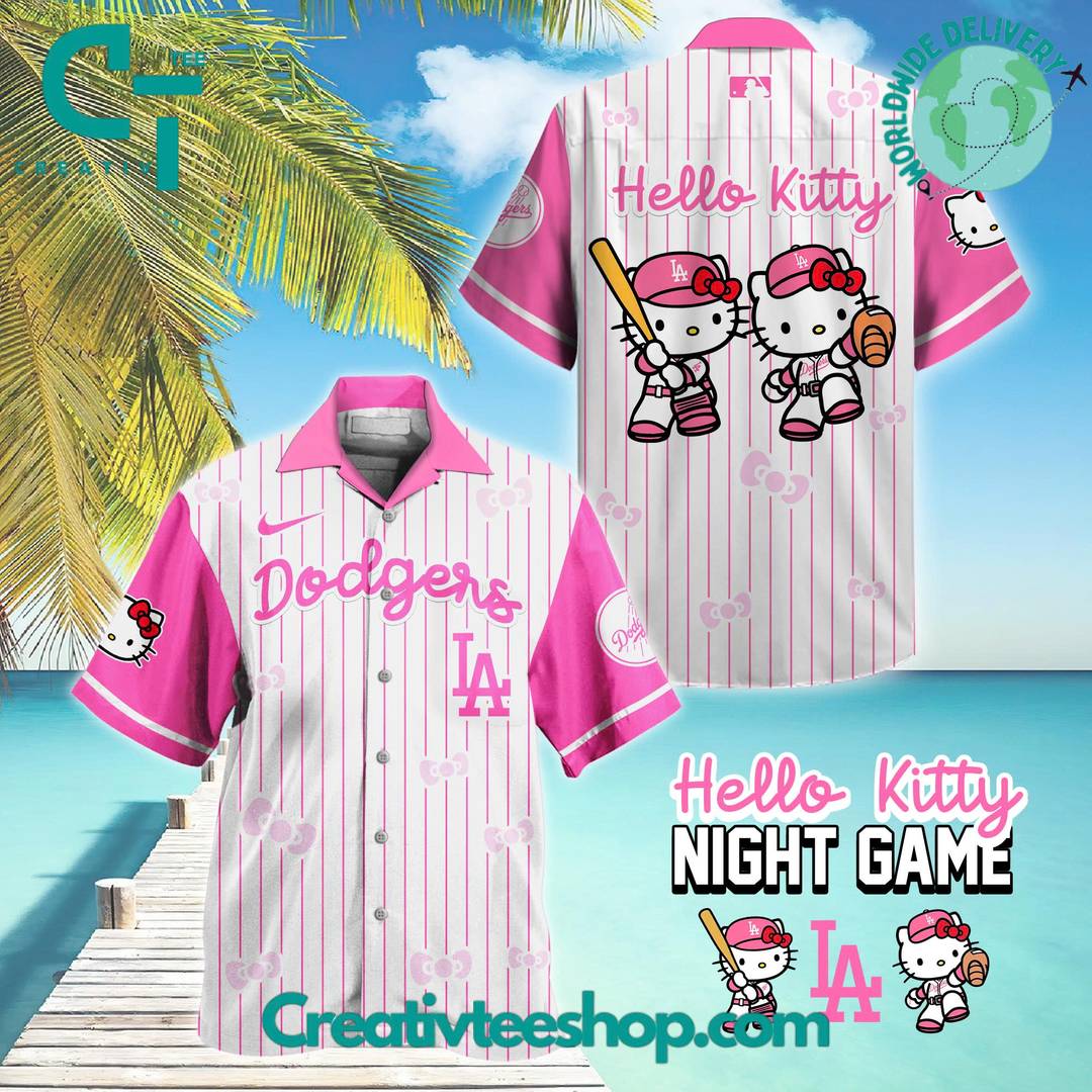 Los Angeles Dodgers MLB x Hello Kitty Night Game Limited Edition 2025 Hawaiian Shirt
