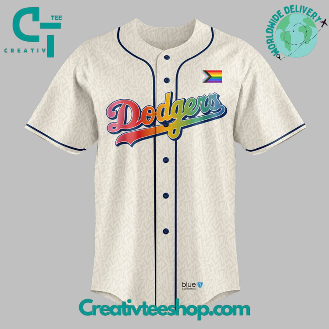 Los Angeles Dodgers Pride Night 2025 Baseball Jersey