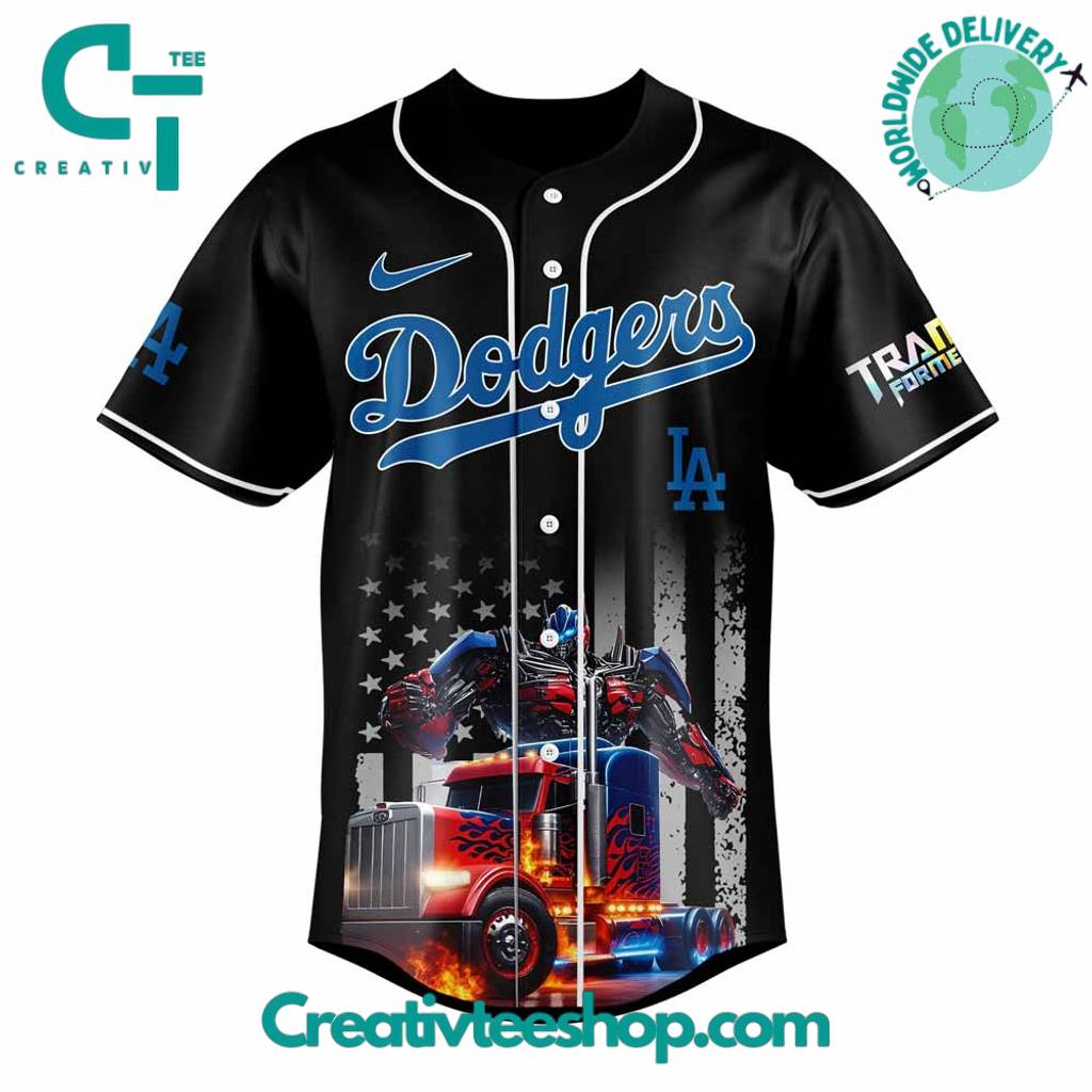 Los Angeles Dodgers Transformers Optimus Prime Special Edition Baseball Jersey