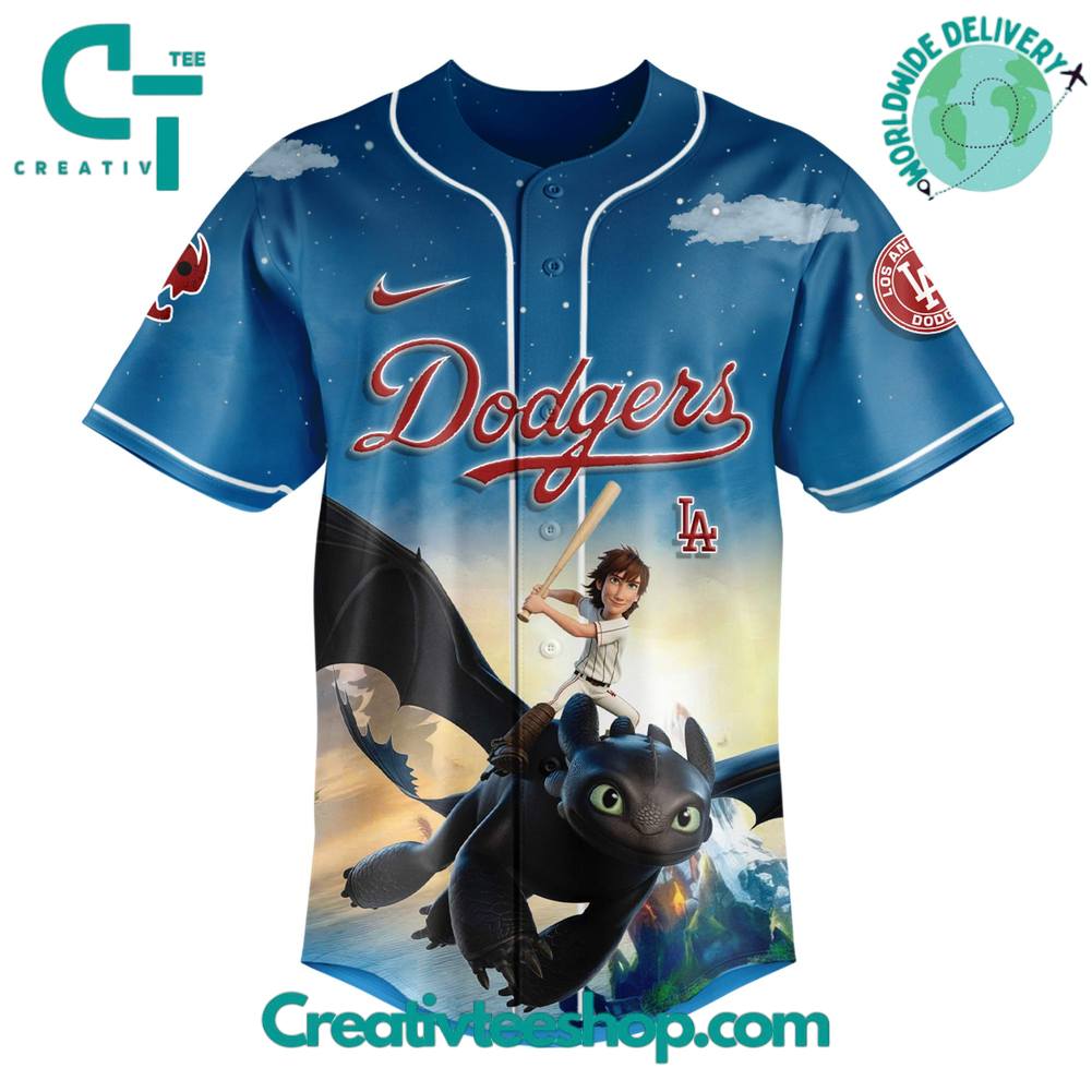 Los Angeles Dodgers x How To Train Your Dragon Limited Edition Baseball Jersey