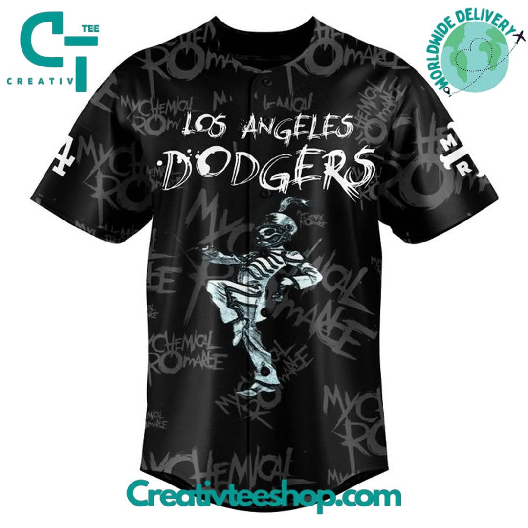 Los Angeles Dodgers x My Chemical Romance Concert Special Baseball Jesey