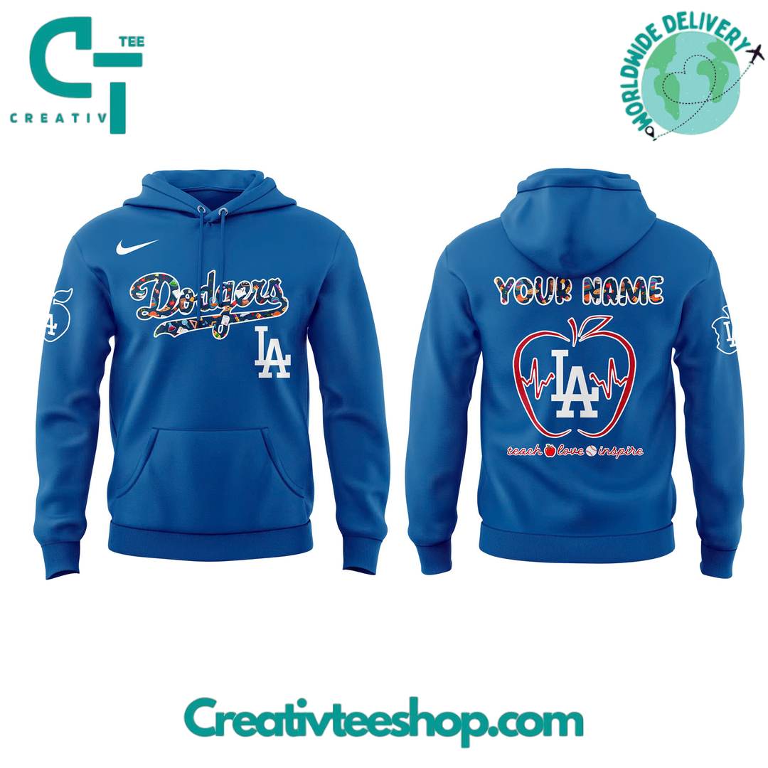 Los Angeles Dodgers x Teacher Appreciation Personalized Hoodie