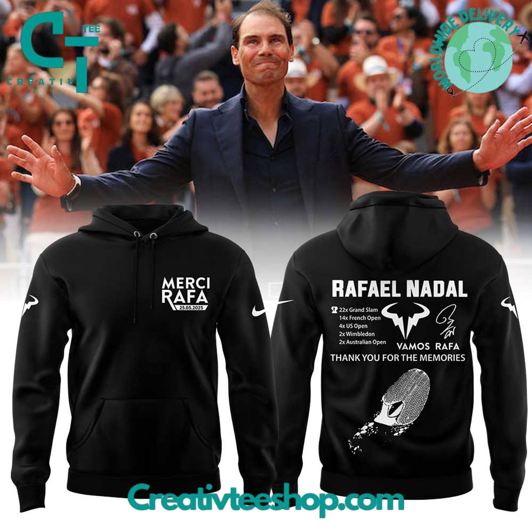 Merci Rafa Nadal The legend The King of Clay Foot Print Special Hoodie