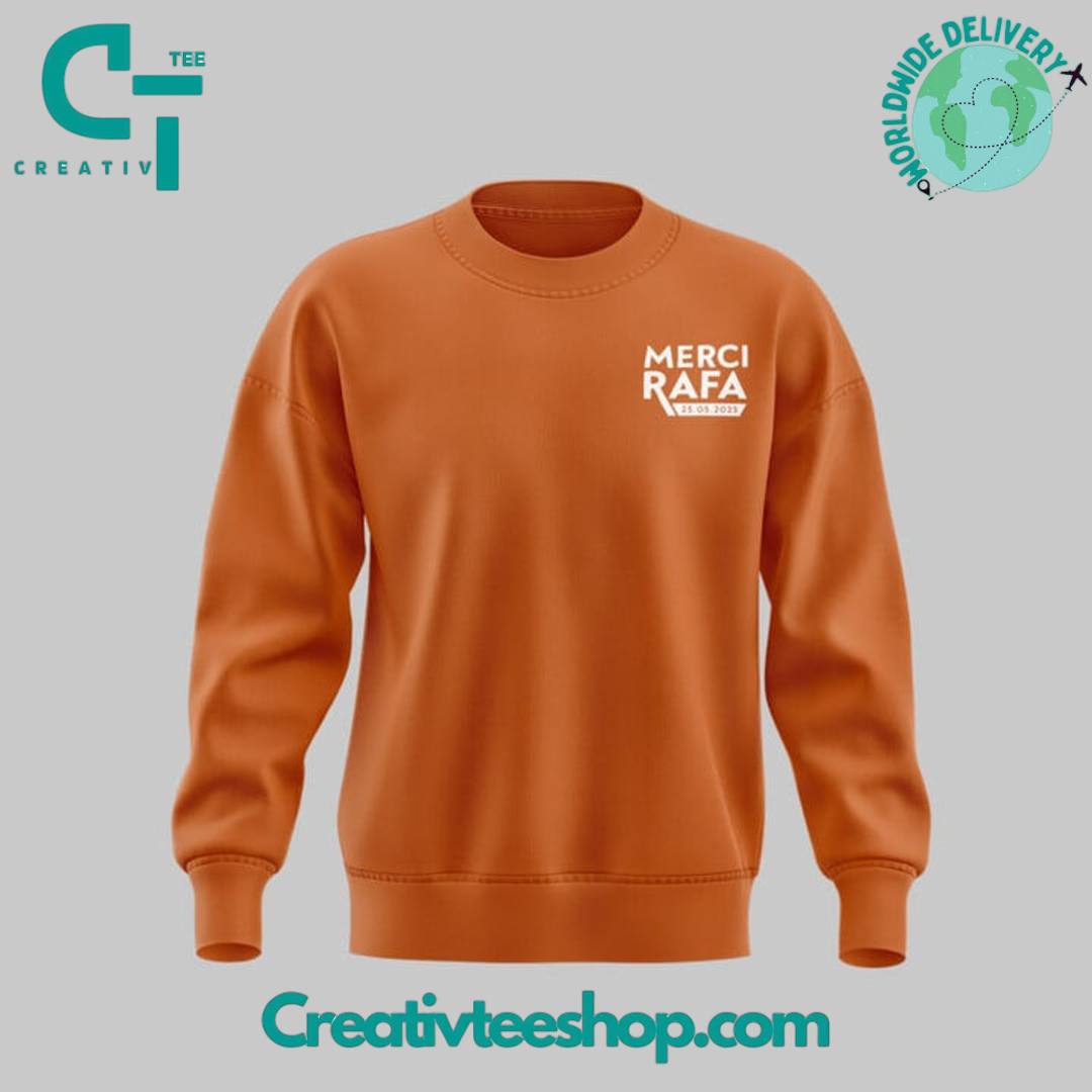 Merci Rafa Rafael Nadal Roland Garros Tribute Signature Sweatshirt