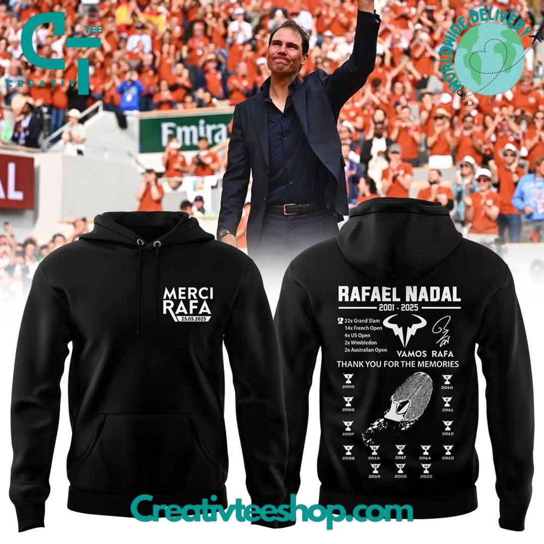 Merci Rafa Rafael Nadal. The man. The myth. The legend. The King of Clay Hoodie
