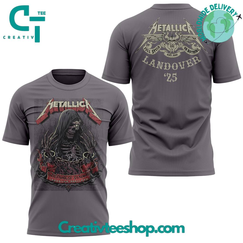 Metallica M72-Landover 2025 Special Grey Tee