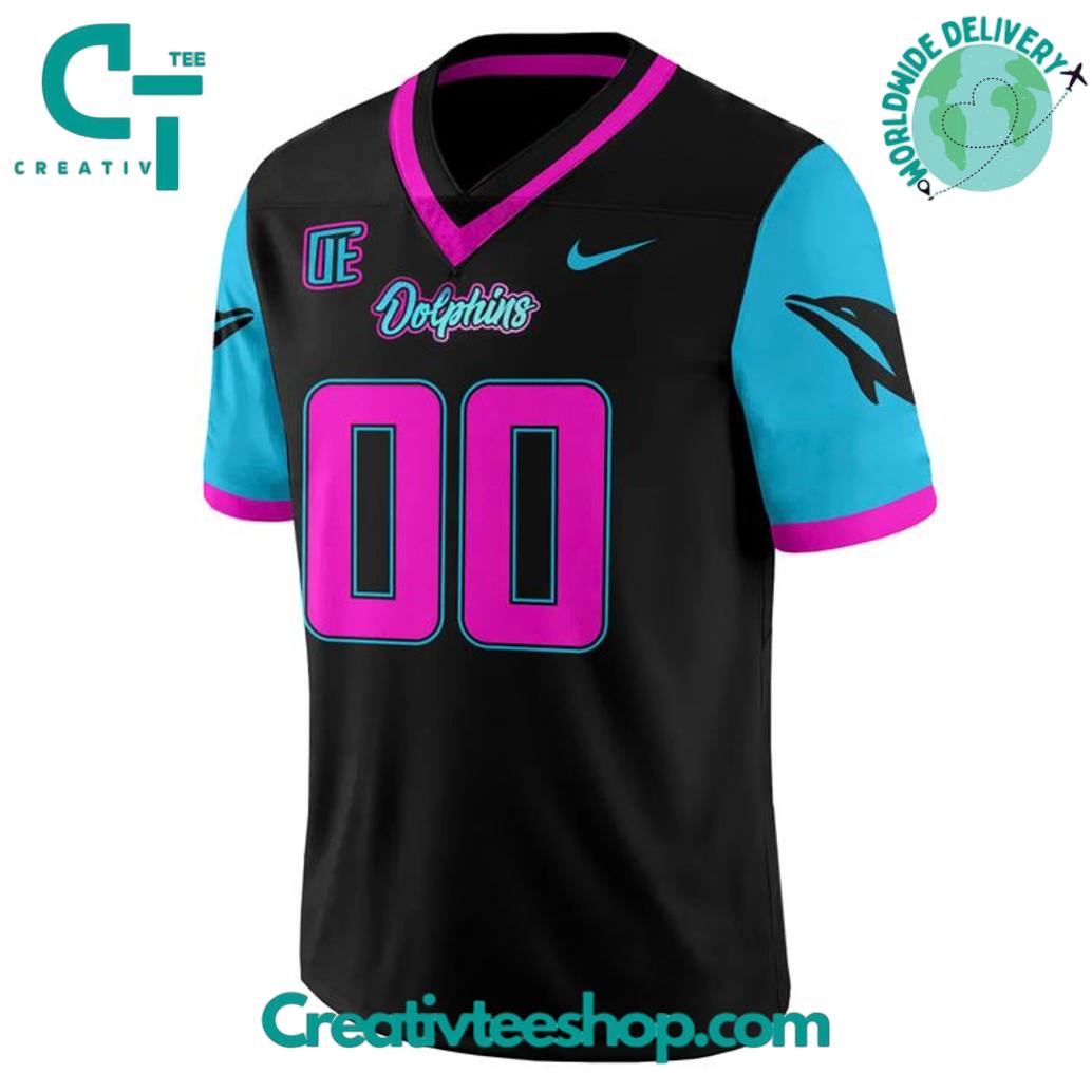 Miami Dolphins Miami Vice 2025 NFL Rivalries Personalized Football Jersey