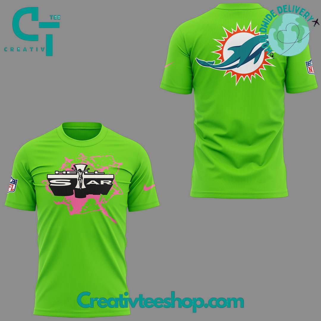 Miami Dolphins x Hell Star Special Green Tee