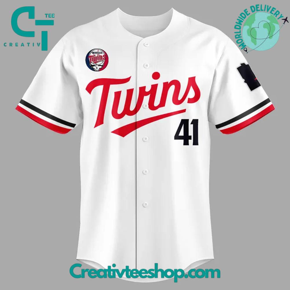Minnesota Twins Joe Ryan x Homage x Grateful Dead Special Baseball Jersey