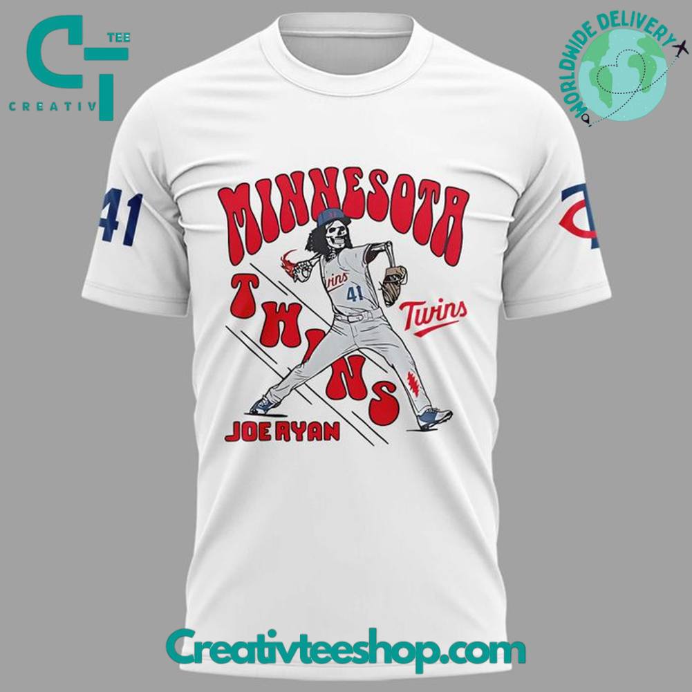 Minnesota Twins Joe Ryan x Homage x Grateful Dead Special White Tee