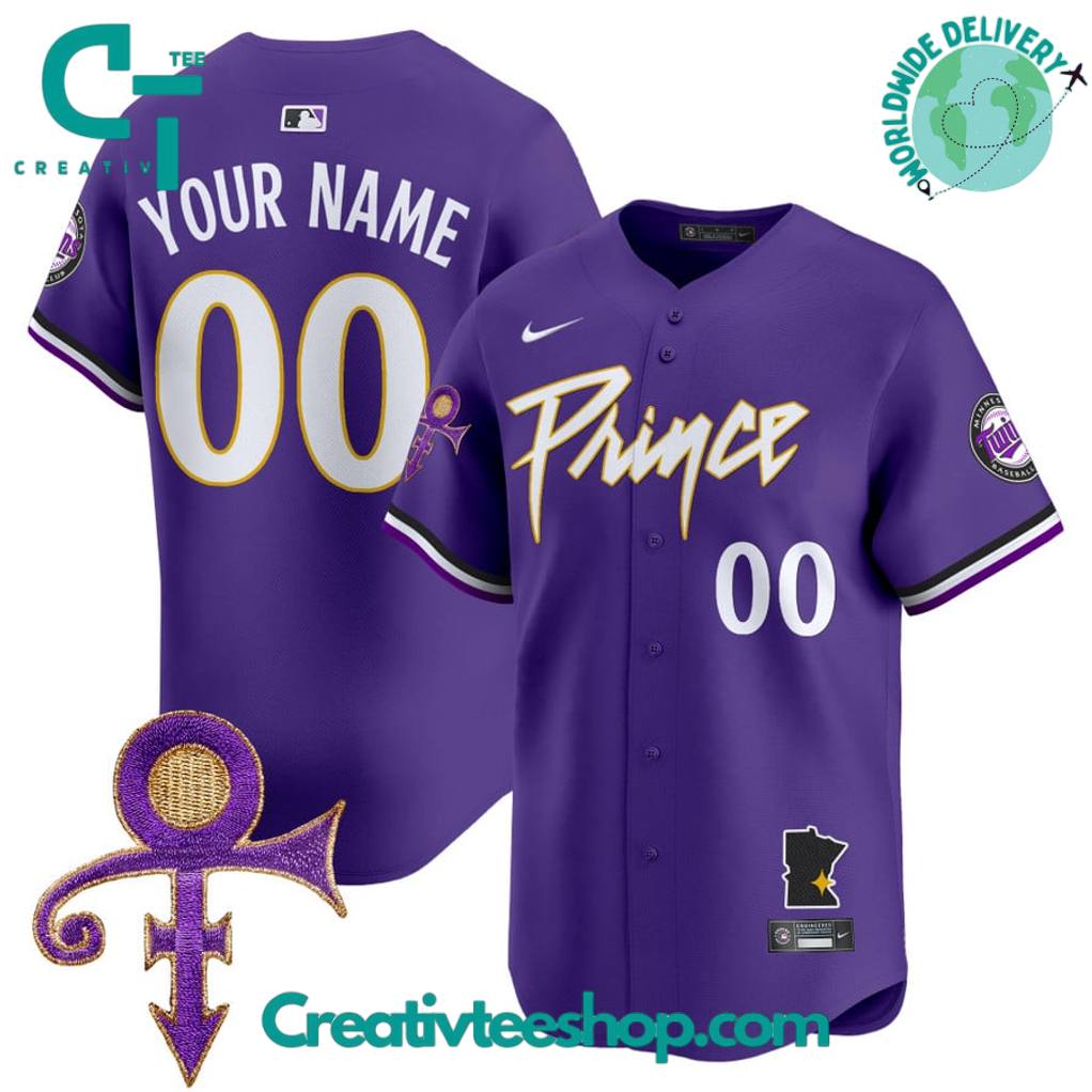Minnesota Twins x Prince Personalized Baseball Jersey