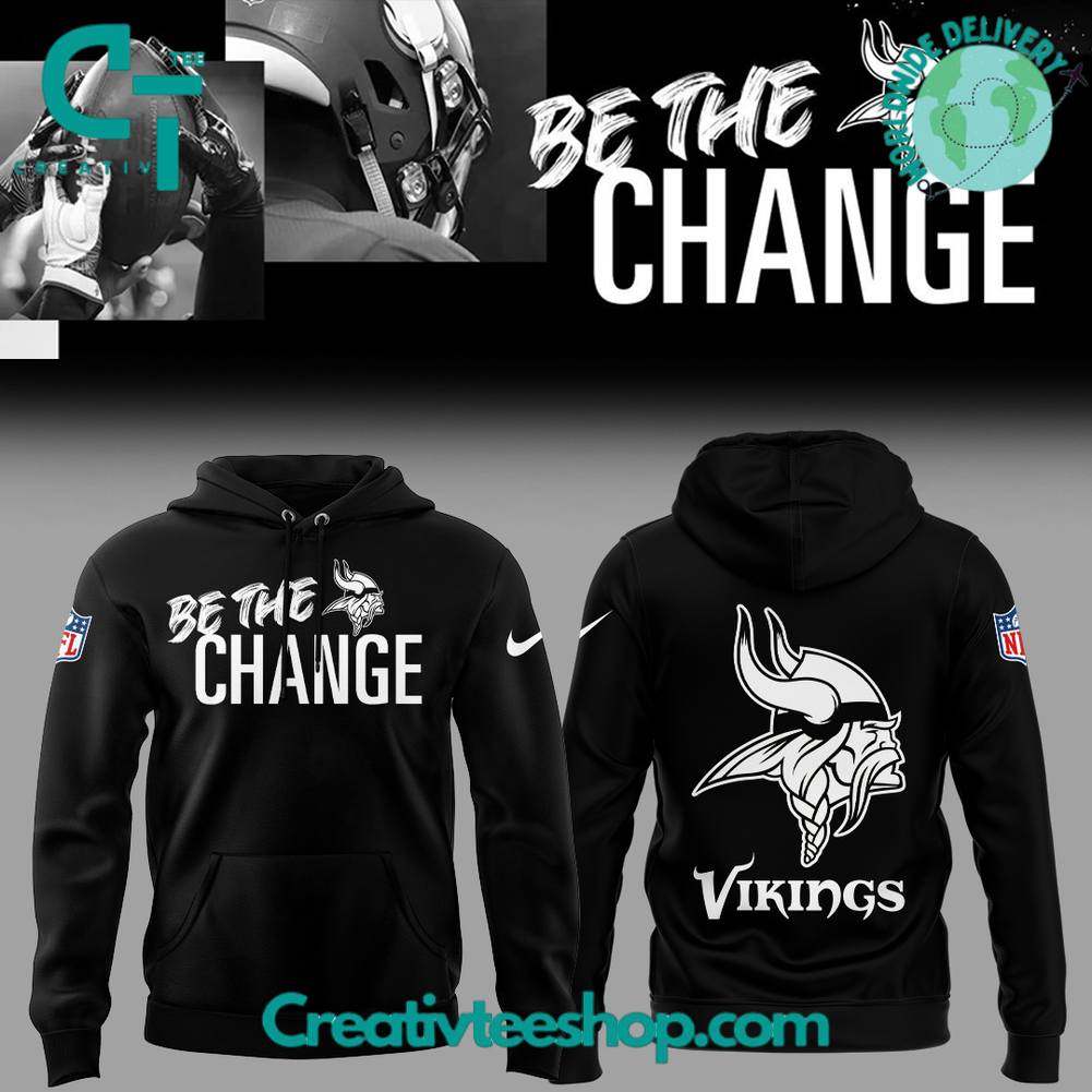 Minnesota Vikings “Be The Change” 2025 Special Hoodie