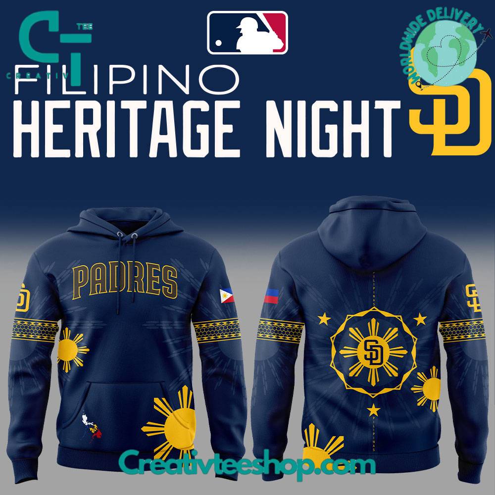 San Diego Padres Filipino Heritage Night 2025 Special Hoodie