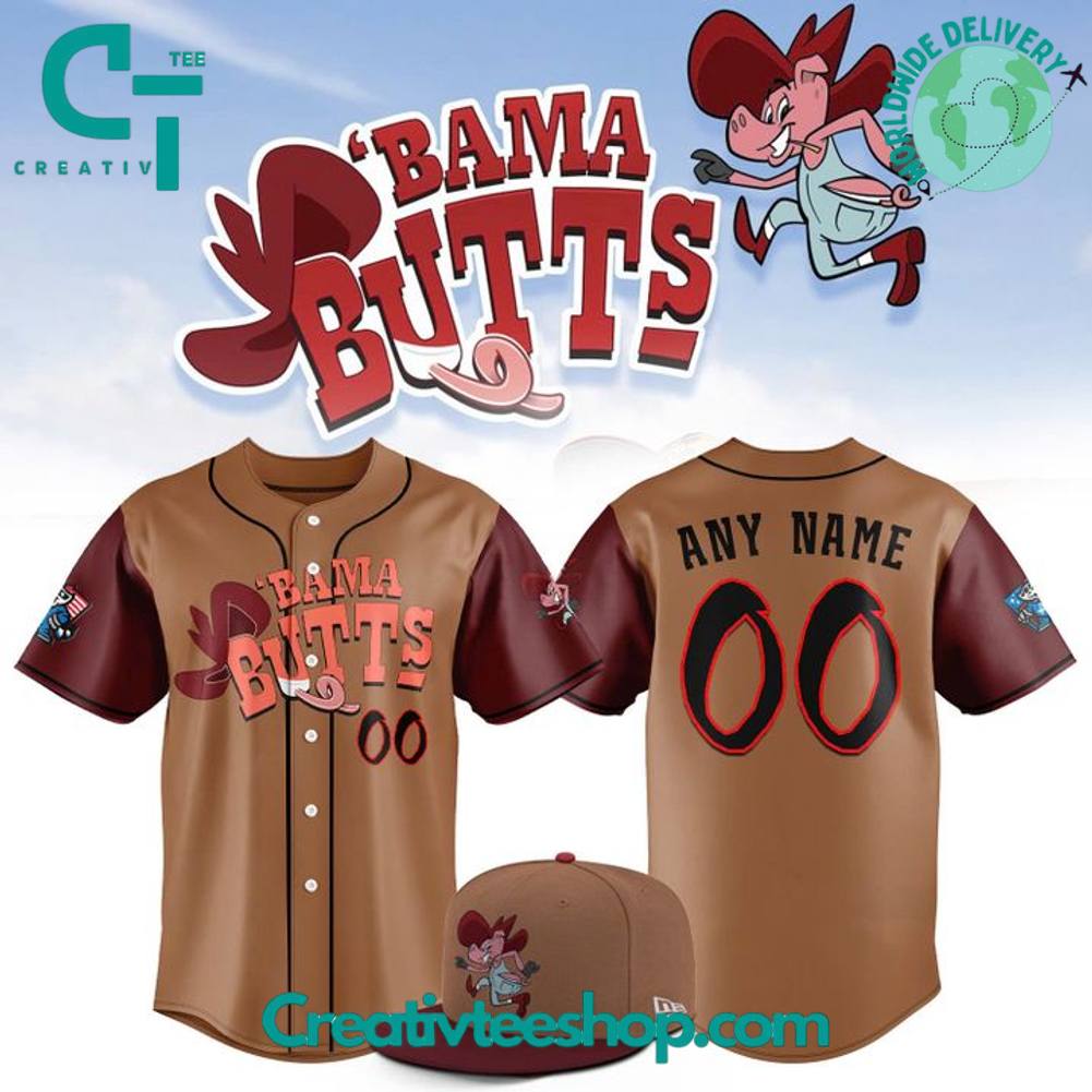 Rocket City Trash Pandas Bama Butts Limited Edition Baseball Jersey