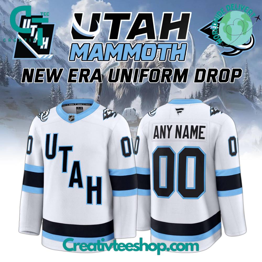 Utah Mammoth Hockey Special New Era Uniform White Jersey