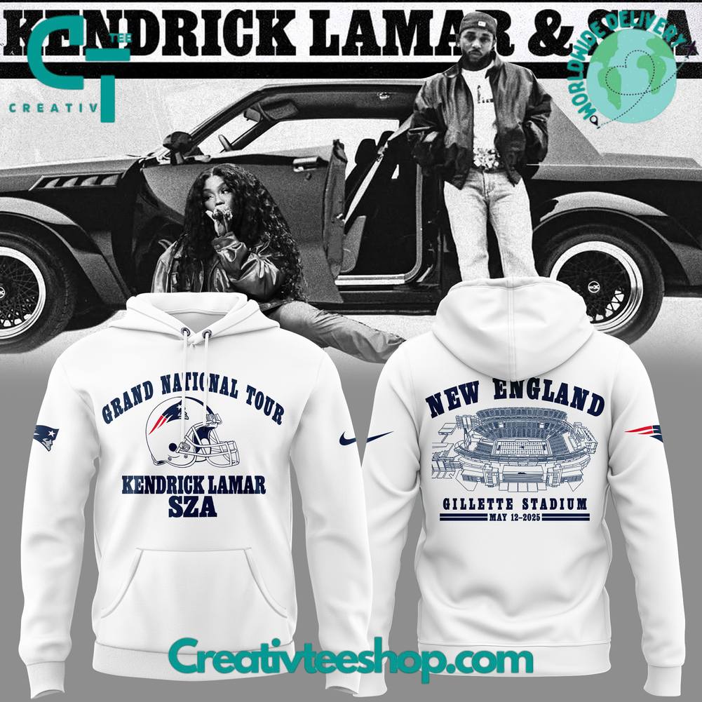 New England Patriots x Kendrick Lamar x SZA Grand National Tour Special Hoodie