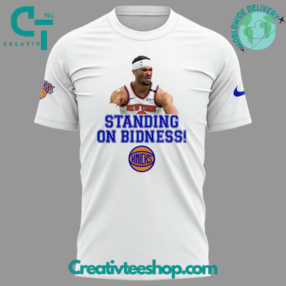New York Knicks STANDING ON BIDNESS Special New Tee