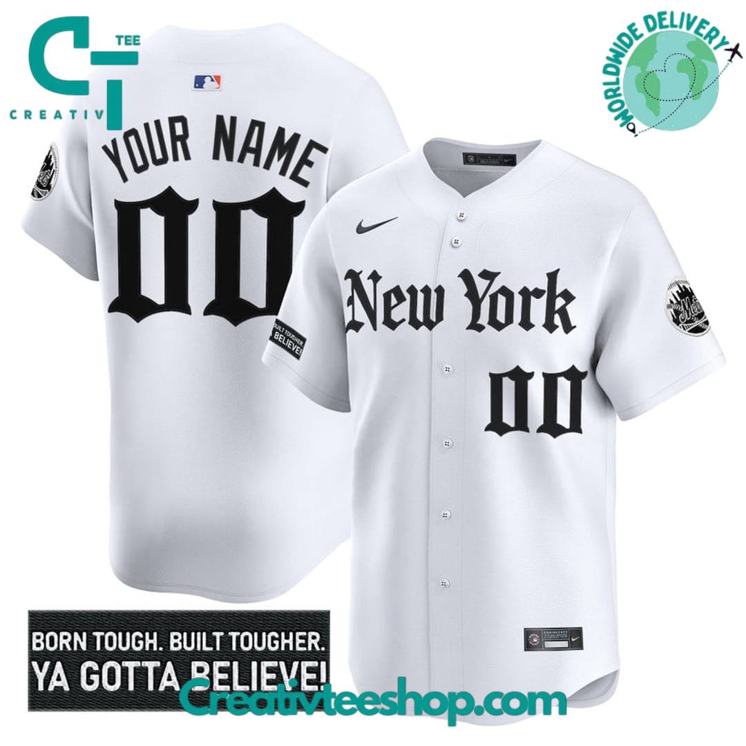 New York Mets ‘Gothic Borough Edition’ Personalized Baseball Jersey