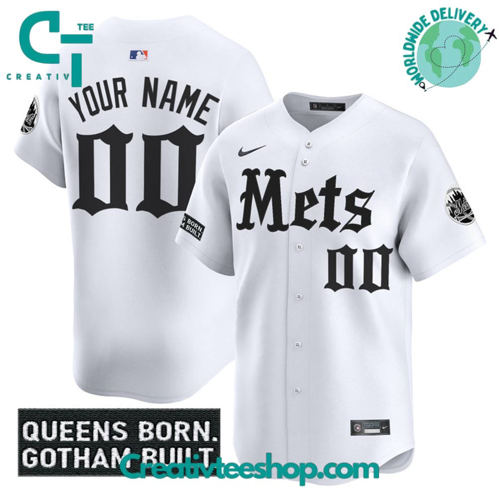 New York Mets Gothic Legacy Edition “Queens Born Gotham Build” Special Baseball Jersey