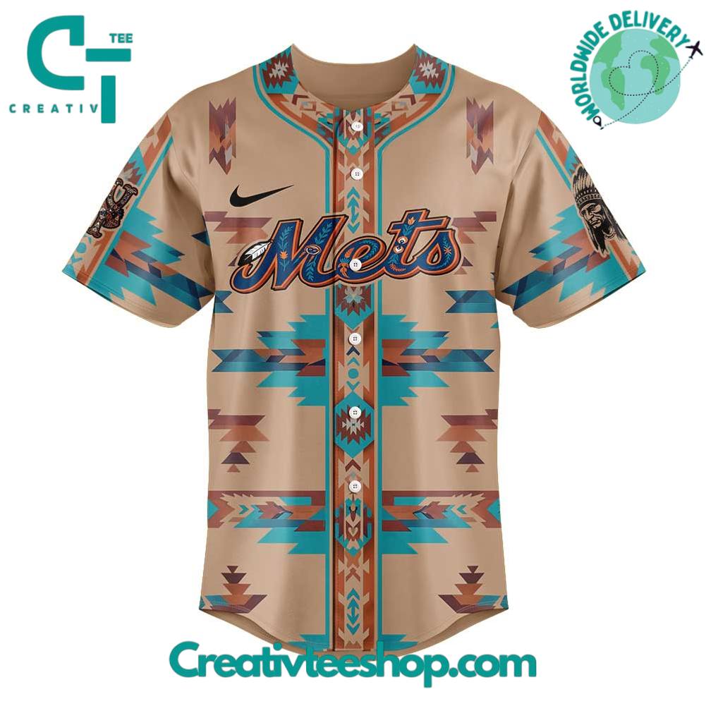 New York Mets Native American Heritage Special Baseball Jersey