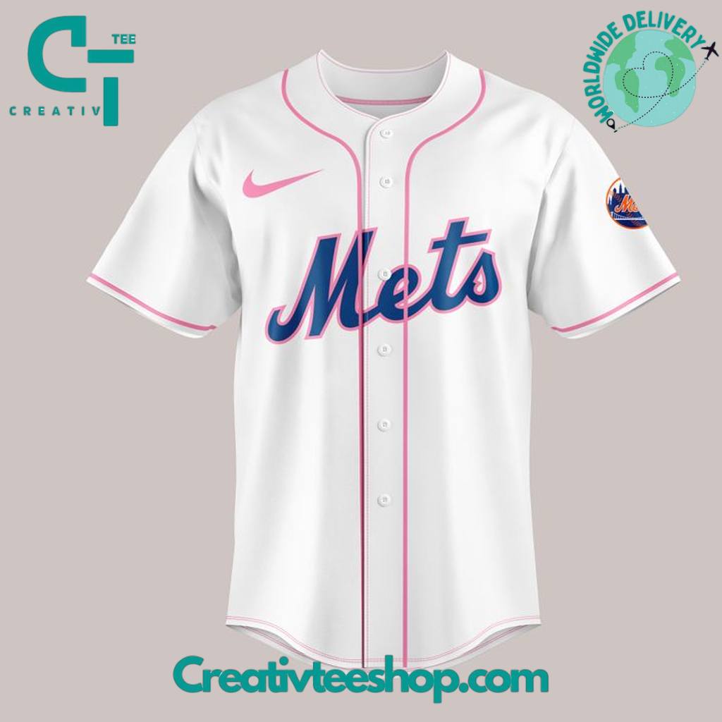 New York Mets x Blackpink 2025 World Tour Special White Baseball Jersey
