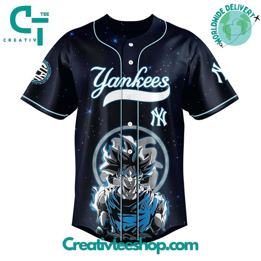 New York Yankees x Goku Ultra Instinct Limited Edition Baseball Jersey