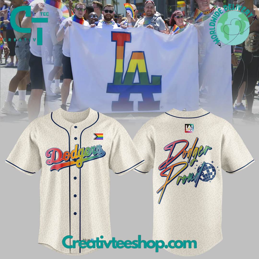 Los Angeles Dodgers Pride Night 2025 Baseball Jersey