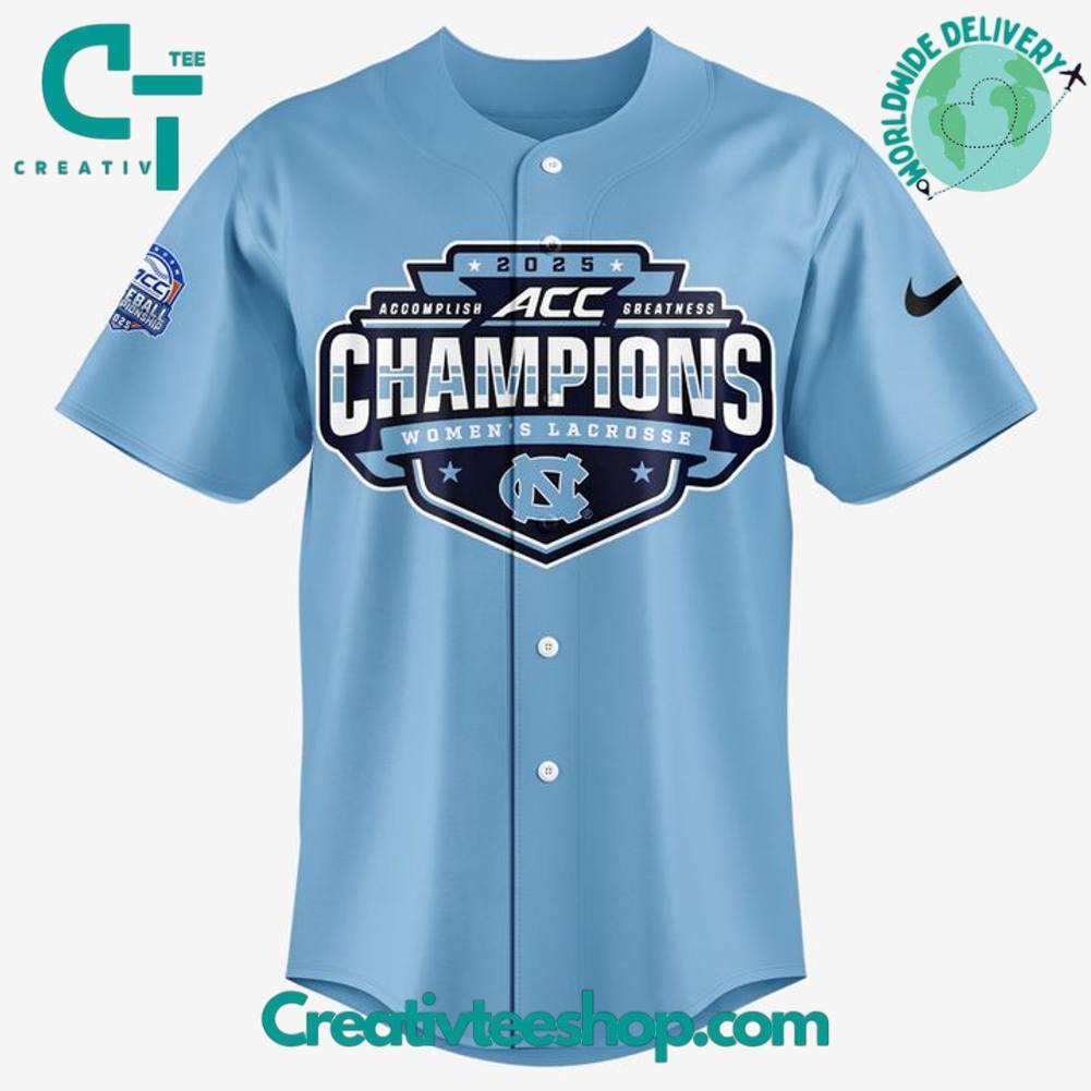 North Carolina Tar Heels 2025 ACC Baseball Conference Tournament Champions Special Baseball Jersey