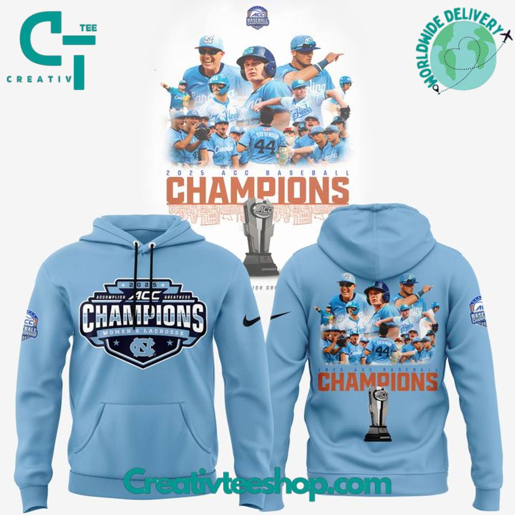 North Carolina Tar Heels 2025 ACC Baseball Conference Tournament Champions Special Hoodie
