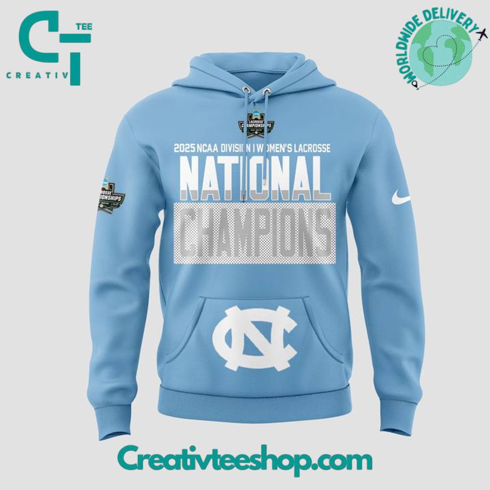North Carolina Tar Heels 2025 NCAA Women’s Lacrosse National Champions Hoodie