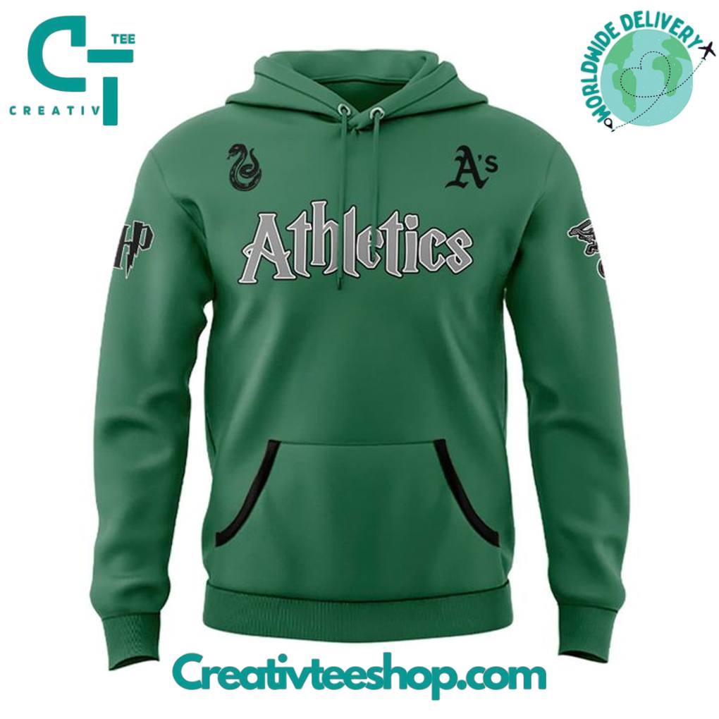 Oakland Athletics x Harry Potter Slytherin House Limited Edition Hoodie