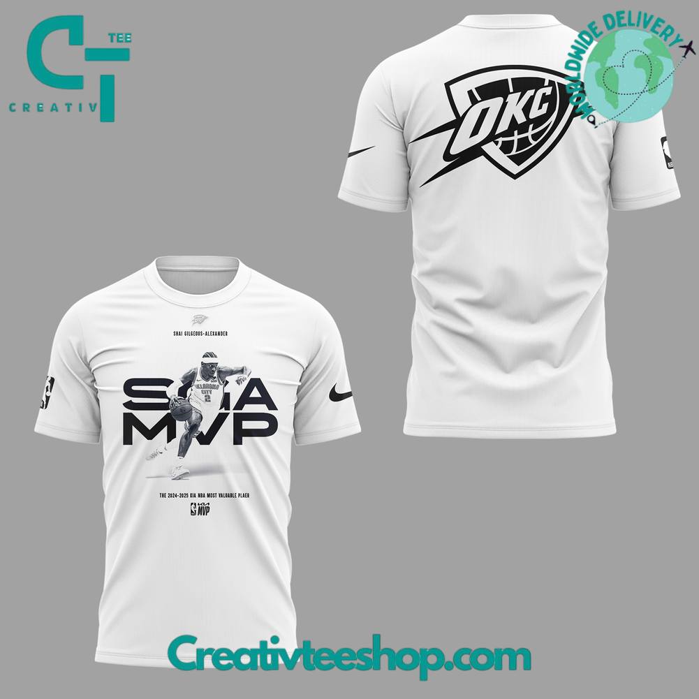 Oklahoma City Thunder x The MVP NBA 2024-2025 Special White Tee