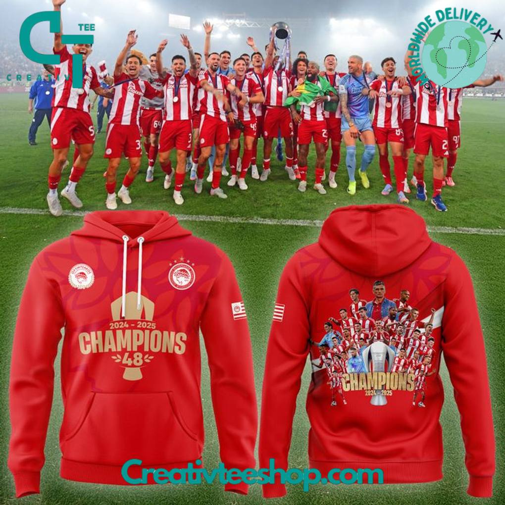 Olympiacos FC 2024-2025 Greek Champions Special Hoodie