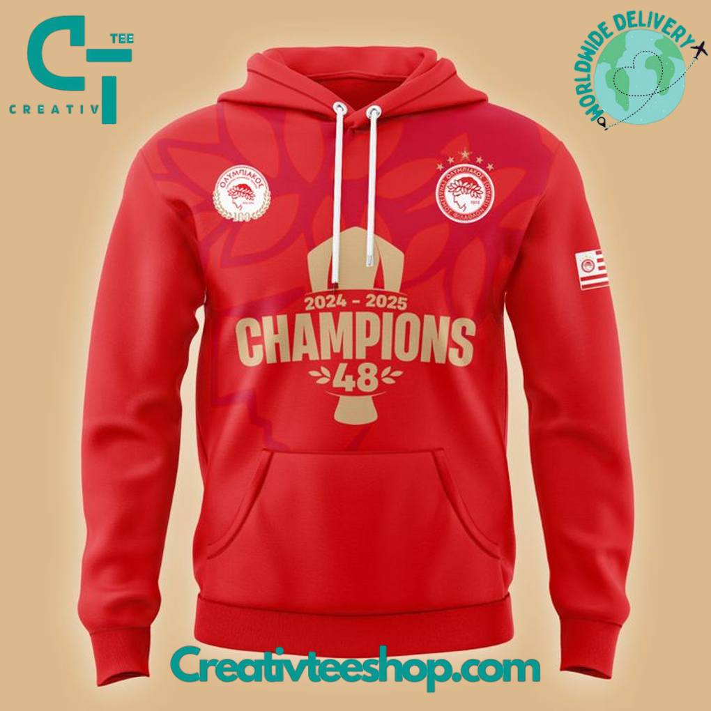 Olympiacos FC 2024-2025 Greek Champions Special Hoodie
