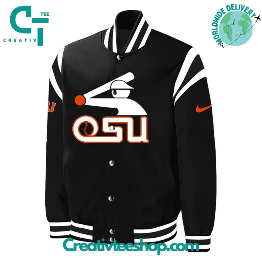 Oregon State Beavers Baseball Old Logo Special Bomber Jacket