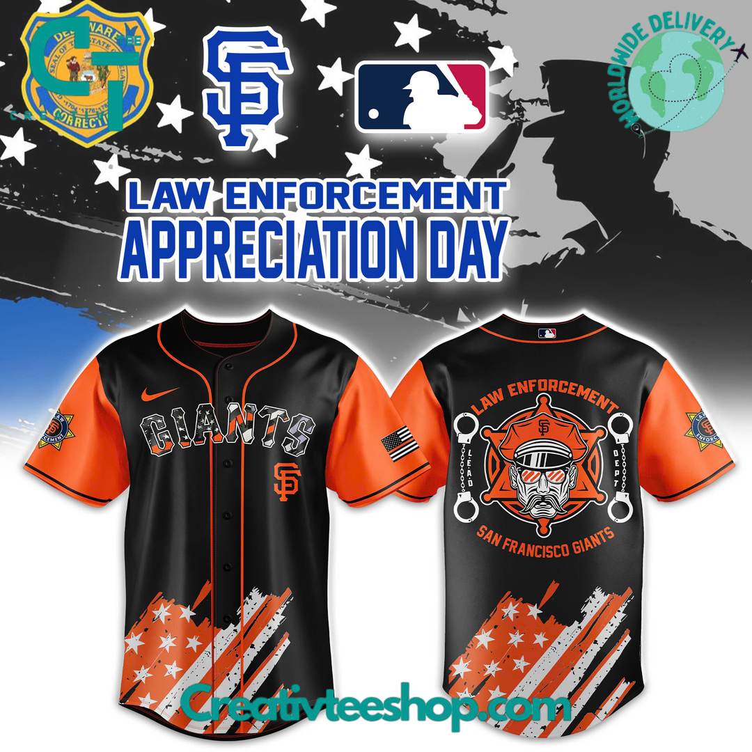 San Francisco Giants Law Enforcement Appreciation Day Special Baseball Jersey