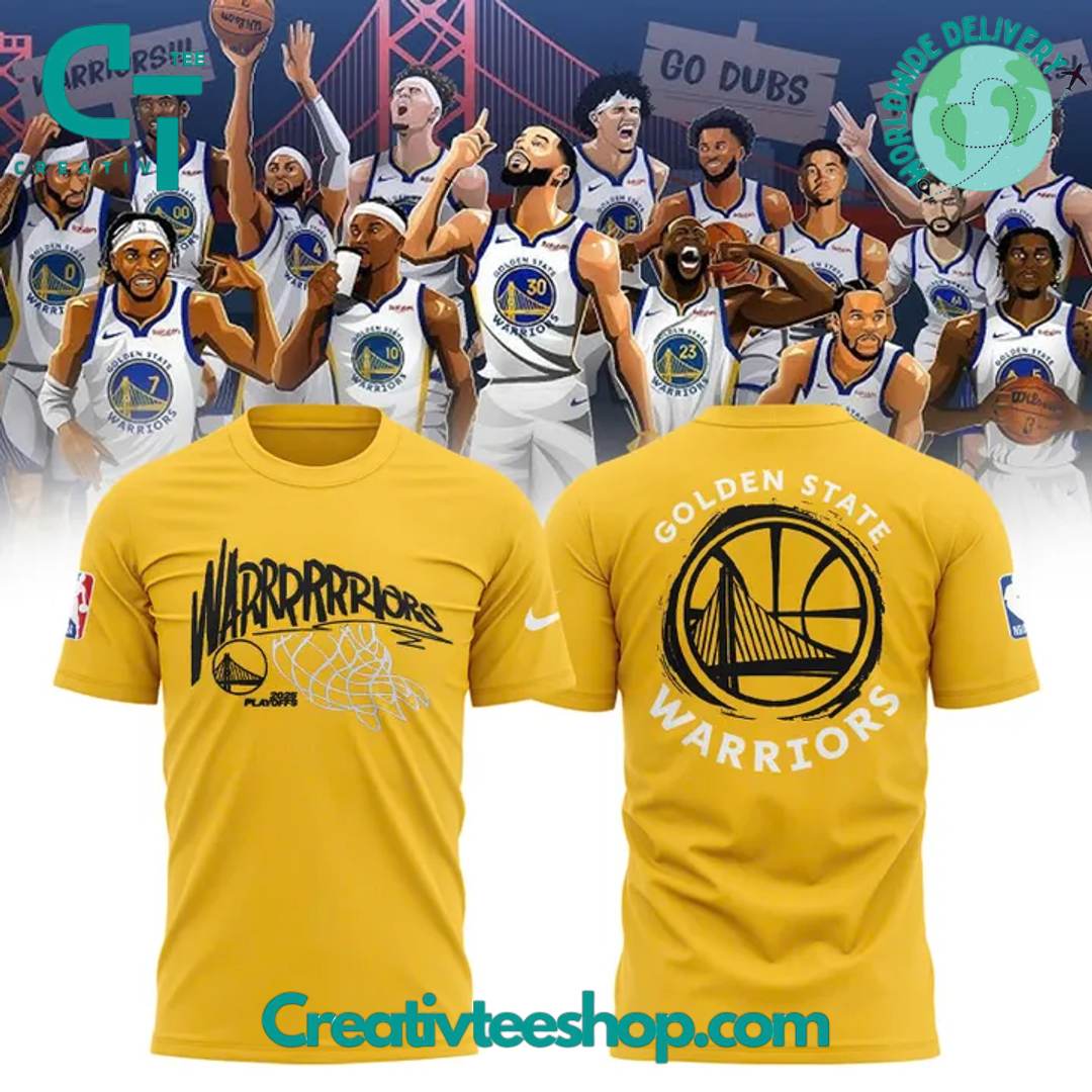 Golden State Warriors “Win For The Bay” Special Yellow Shirt
