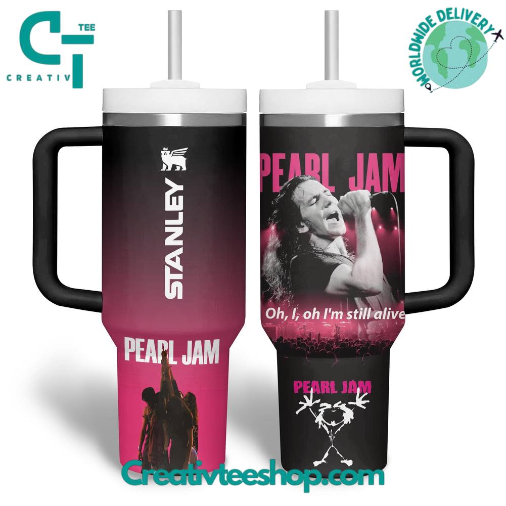 Pearl Jam Tour 2025 Special Tumbler 40oz with Handle