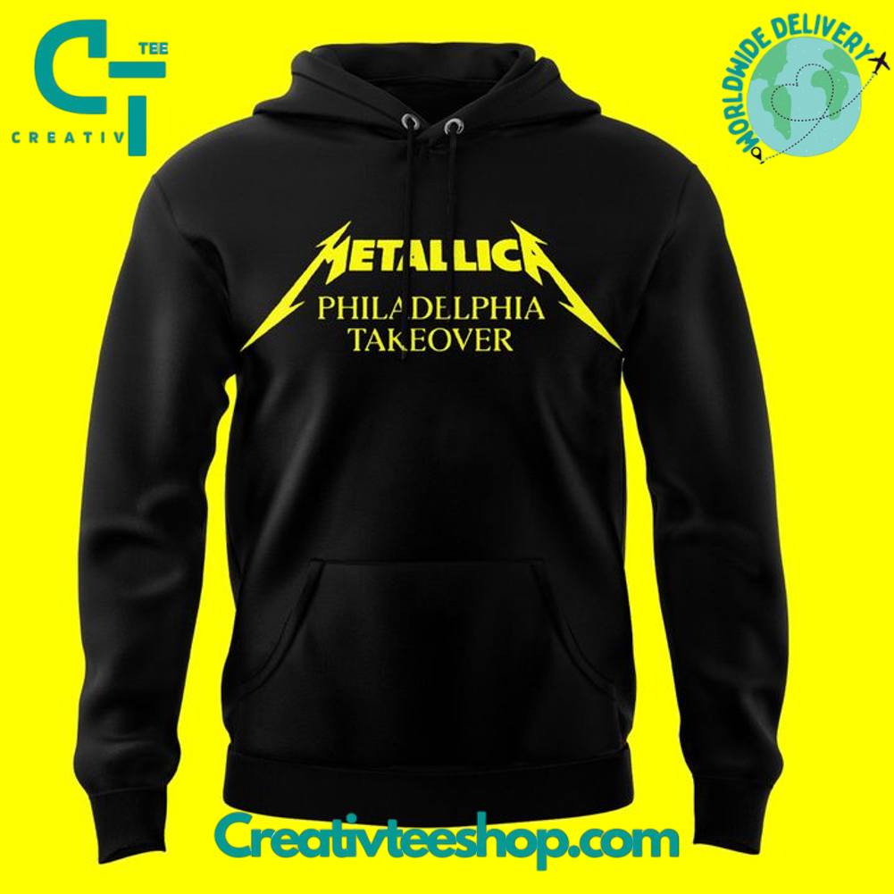 Philadelphia Eagles x Metallica 2025 Tour Takeover Special Hoodie