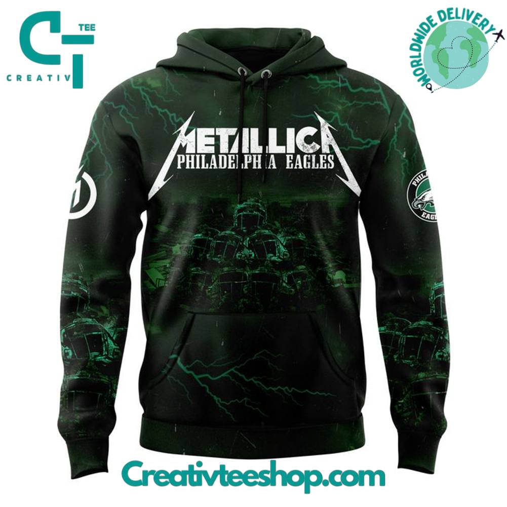 Philadelphia Eagles x Metallica M72 World Tour NO REPEAT WEEKEND Hoodie