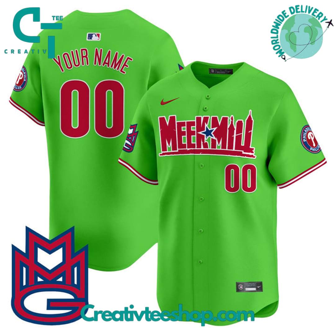 Philadelphia Phillies Meek Mill Special Edition Baseball Jersey