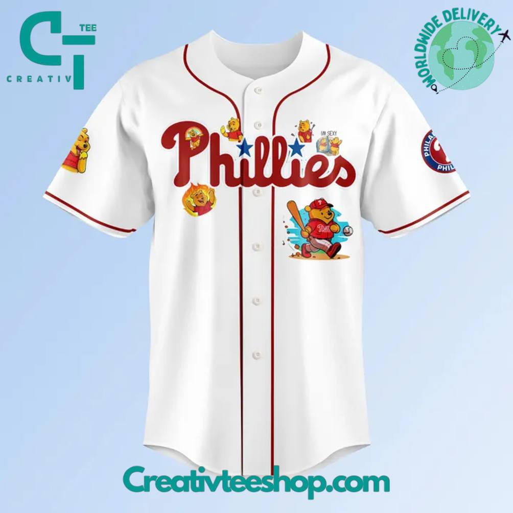 Philadelphia Phillies x Pooh Bear Limited Edition Baseball Jersey